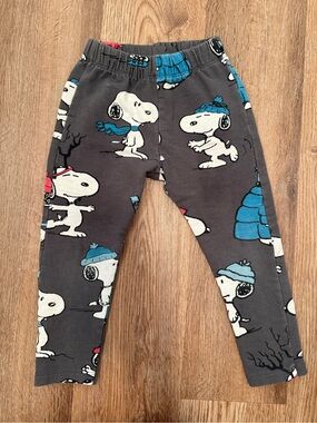 Zara Kids Peanuts Snoopy Print pants - Gray & Blue